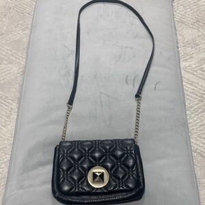Kate Spade Small Black Quilted Leather Crossbody Bag